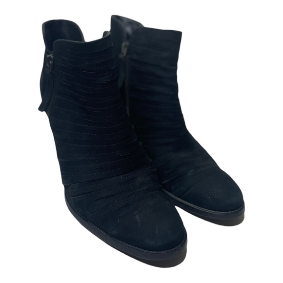 Paul Green Women’s Malibu Sliced Zip Black Leather Ankle Boots - Picture 10 of 11